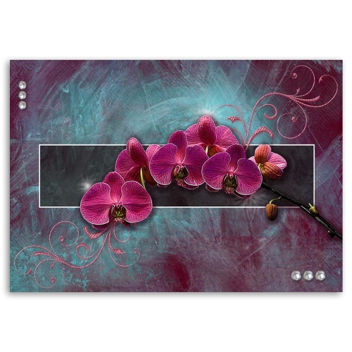 Obraz na plátně Fuchsiová orchidej Květina