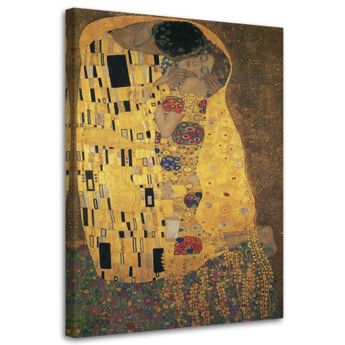 Obraz na plátně REPRODUKCE Gustav Klimt - Polibek