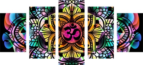 5-dielny obraz Mandala zdravia