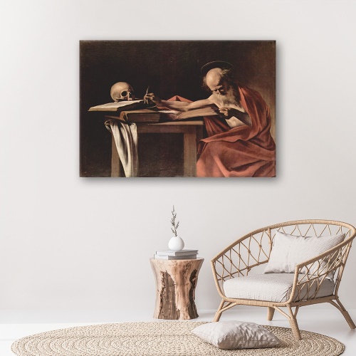Obraz na plátně Písmo svaté Jeronýma - Caravaggio,