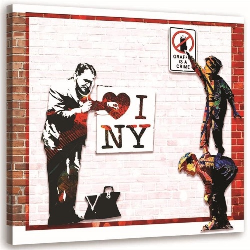Obraz na plátně Banksy I Love New York