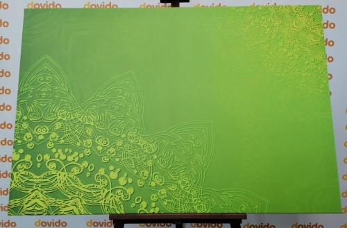 Obraz moderné prvky Mandaly v odtieňoch zelenej