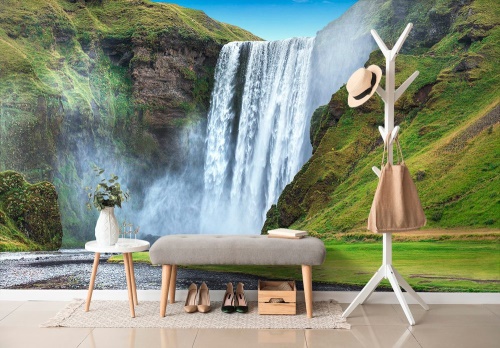 Samolepiaca fototapeta ikonický vodopád na Islande