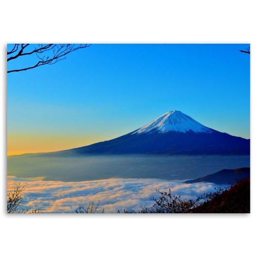 Obraz na plátně Krajina hory Fudži