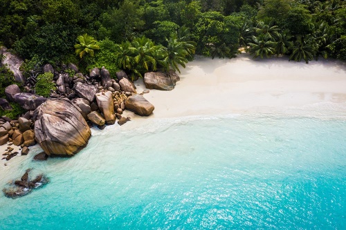 Fototapeta pobrežie Seychely