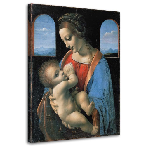 Obraz na plátně REPRODUKCE Madonna Litta - Da Vinci