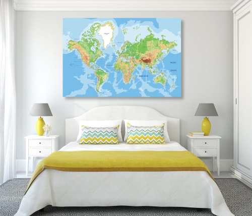 Obraz klasická mapa sveta