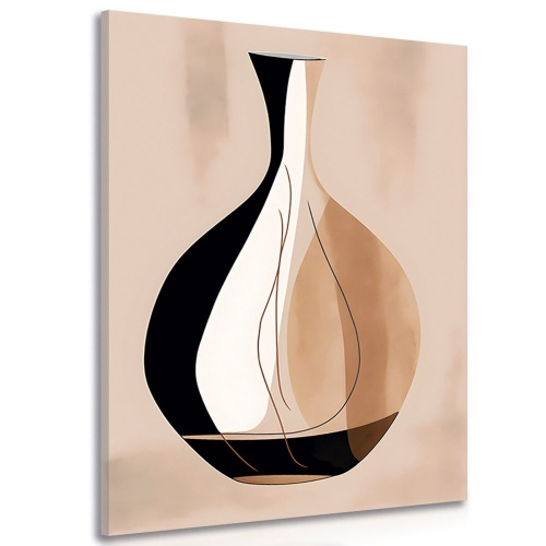 Obraz abstraktné tvary váza