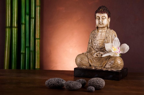 Samolepiaca fototapeta meditujúci Budha