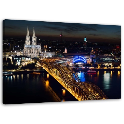 Obraz na plátně Kolínský katedrální most,
