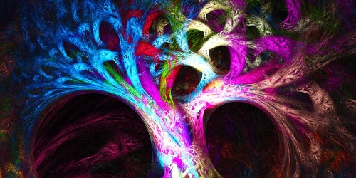 Obraz tajomný abstraktný strom