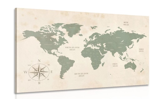 Obraz decentná mapa sveta