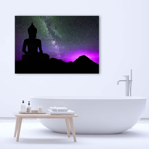 Obraz na plátně Buddhova polární záře