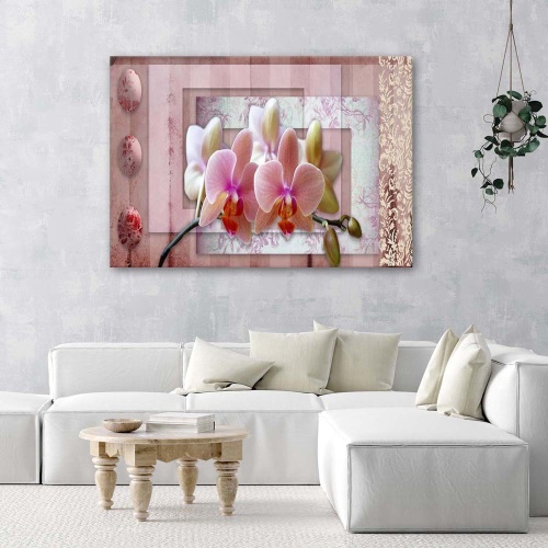 Obraz na plátně Růžové květiny orchidejí