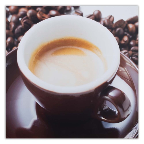Obraz na plátně Šálek zrnkové kávy