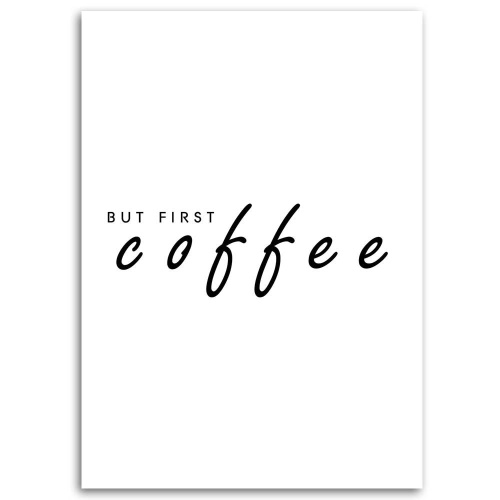 Obraz na plátně Kávový nápis