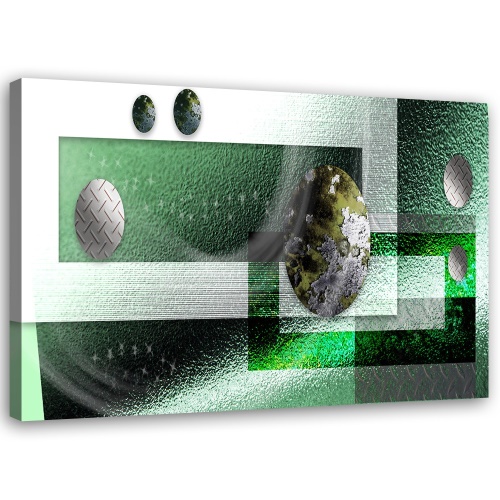 Obraz na plátně Abstraktní koule zelená