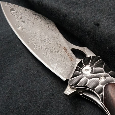 DELLINGER zavírací nůž Rocker VG-10 Damascus Steel