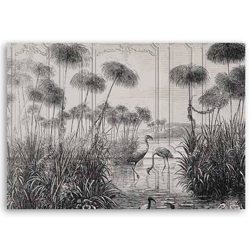 Obraz na plátně, Ptáci v rybníku