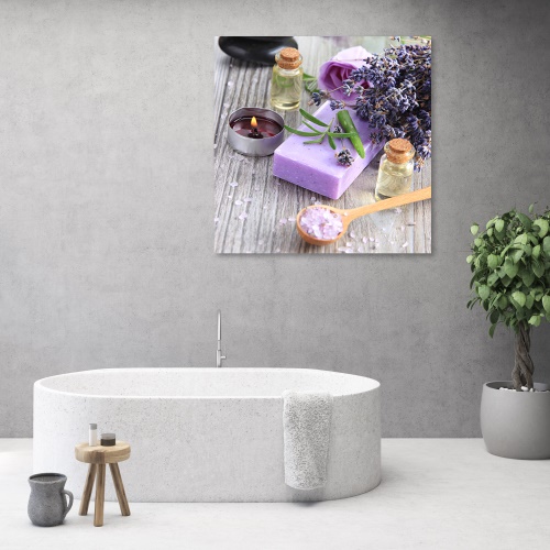 Obraz na plátně, Zen Spa Purple Soap