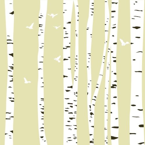 Tapeta brezový les - 75x1000 cm