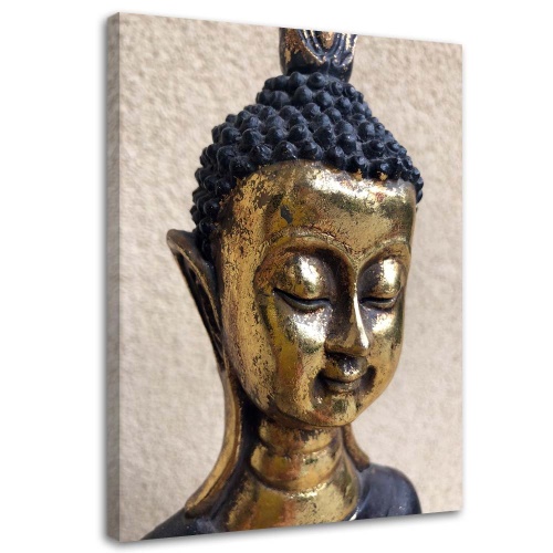Obraz na plátně Buddha Gold Lázně Zen