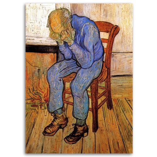 Obraz na plátně Starý muž ve smutku V. van Gogh
