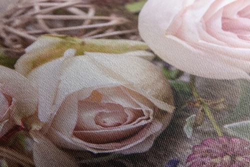 Obraz slávnostná kvetinová kompozícia ruží