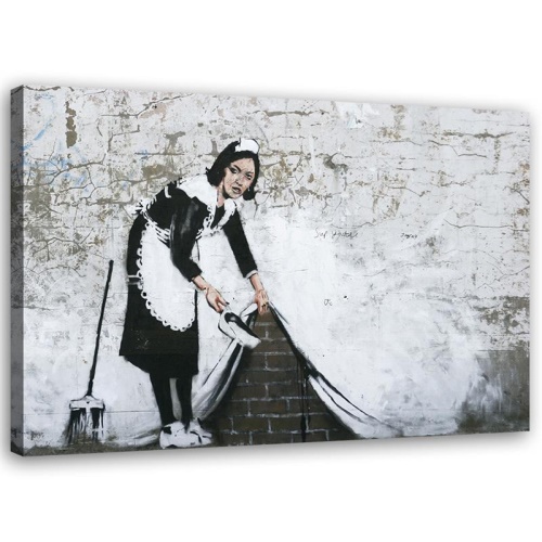 Obraz na plátně Banksy Pouliční umění Maid