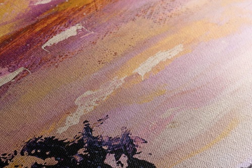Obraz olejomaľba levanduľového poľa