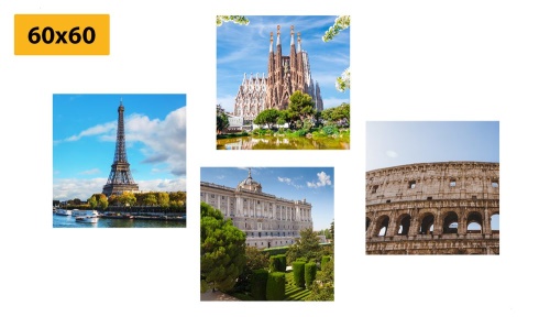 Set obrazov krásy veľkolepých miest