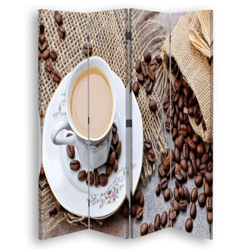 Ozdobný paraván, Rozptýlená kávová zrna