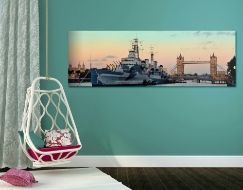 Obraz nádherná loď na rieke Temža v Londýne