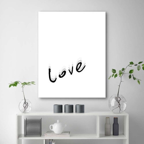 Obraz na plátně Nápis Love Love Typografie