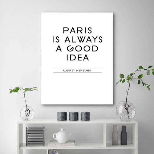 Obraz na plátně Říkadla Paříž je dobrý nápad