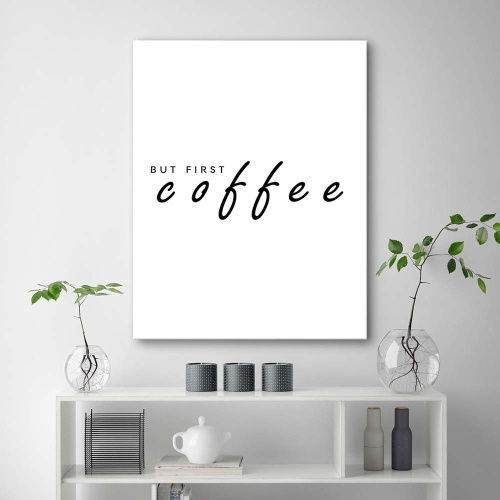 Obraz na plátně Kávový nápis