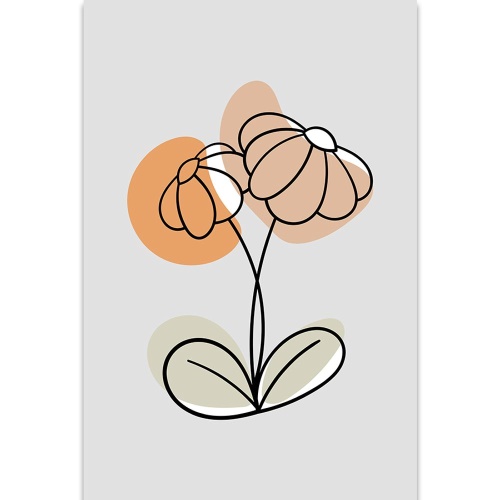 Obraz minimalistický kvet No1