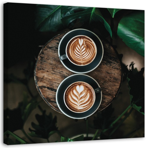 Obraz na plátně Nápoje z kávových šálků