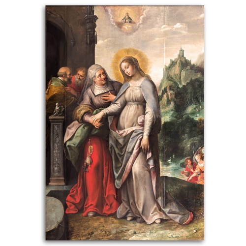 Obraz na plátně Navštívení svaté Alžběty