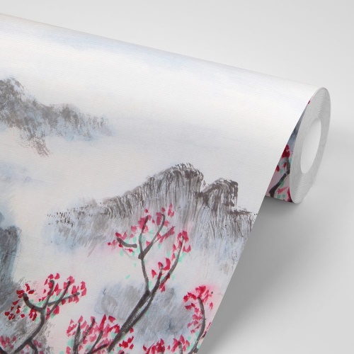 Samolepiaca tapeta tradičná čínska maľba krajiny