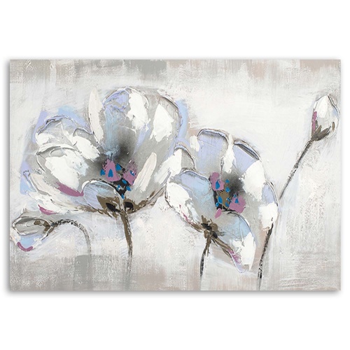 Obraz na plátně Akvarel Bílé květiny