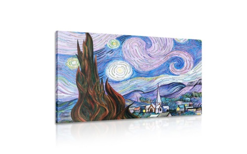 Obraz reprodukcia Hviezdna noc - Vincent van Gogh
