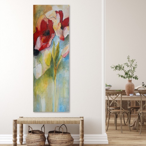 Obraz na plátně Květiny Akrylová malba mák