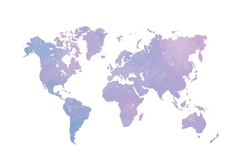 Samolepiaca tapeta nádherná mapa sveta