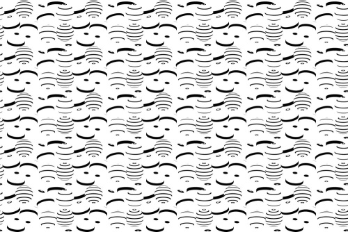 Samolepiaca tapeta čiernobiele zaujímavé vzory - 75x1000 cm