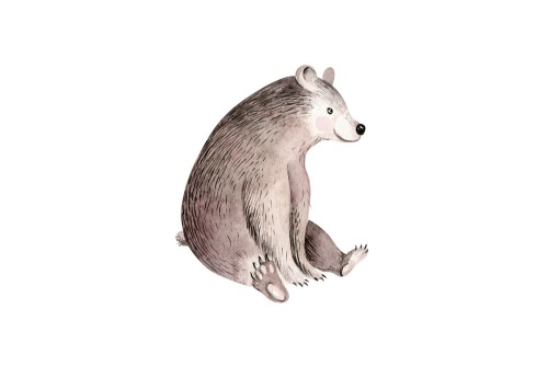 Obraz medvedík v jemných farbách