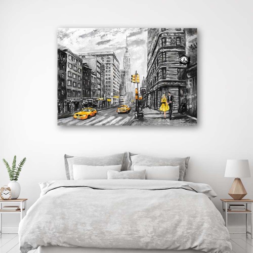 Obraz na plátně Newyorské taxi jako malované