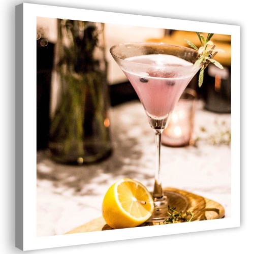 Obraz na plátně Koktejl s růžovým nápojem