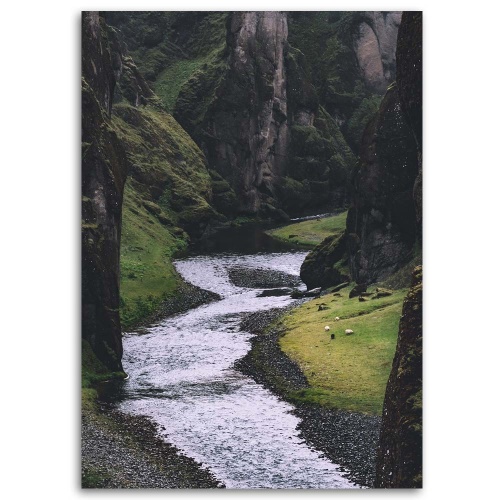 Obraz na plátně Potok Hora Les Příroda