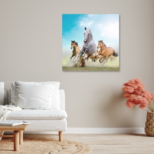 Obraz na plátně, Cválající koně